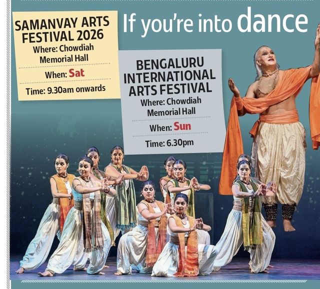 Times of India, Bangalore Times, 18 September 2026: listing under 'If you're into dance'