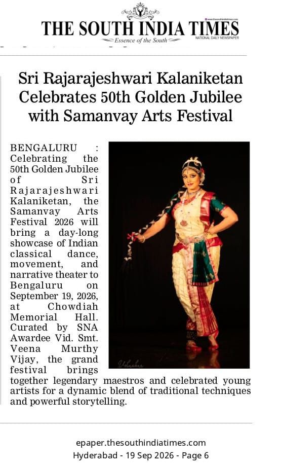 The South India Times, Hyderabad edition, 19 September 2026, page 6